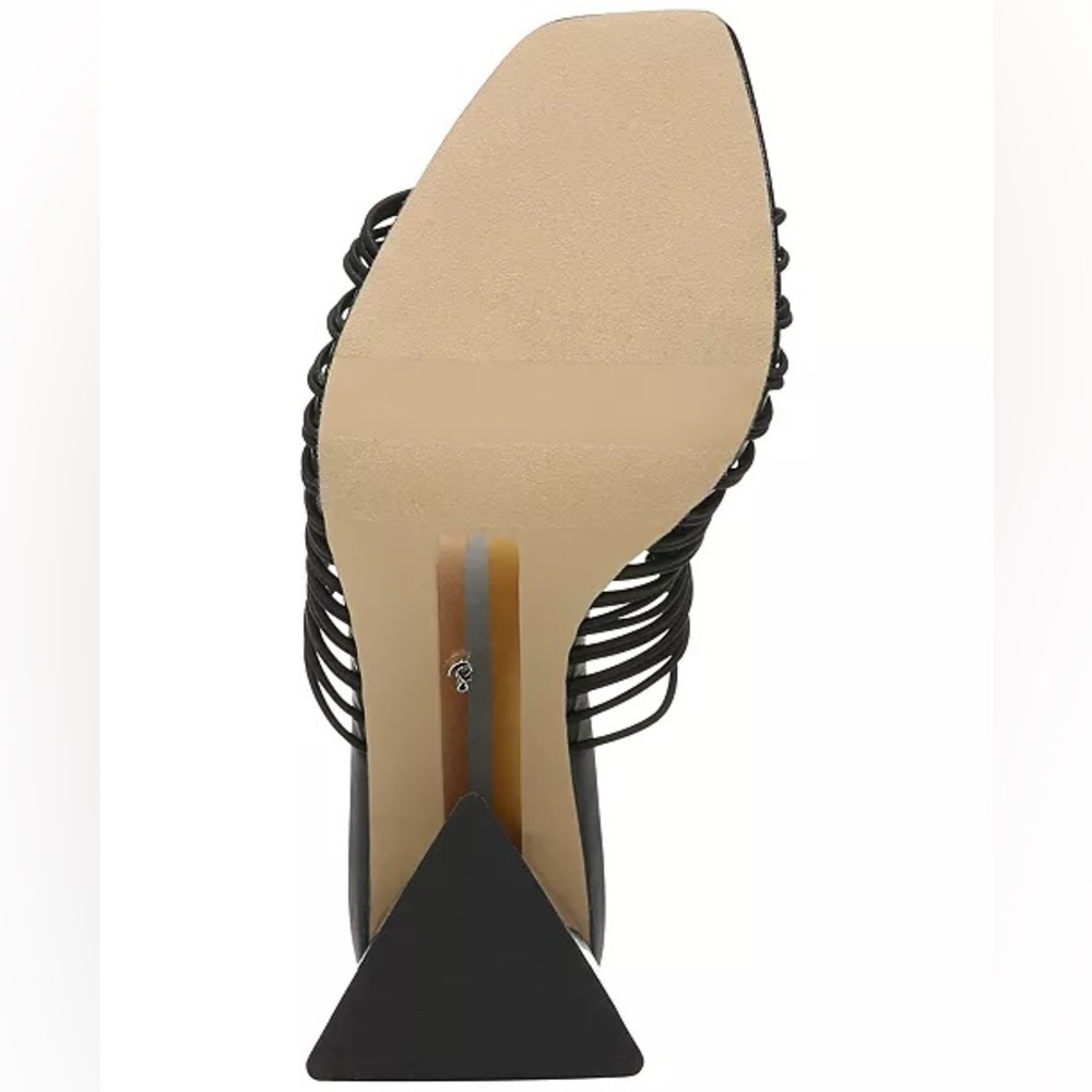Sam Edelman Black Braided Strap Block Heel Mule - Picture 4 of 15